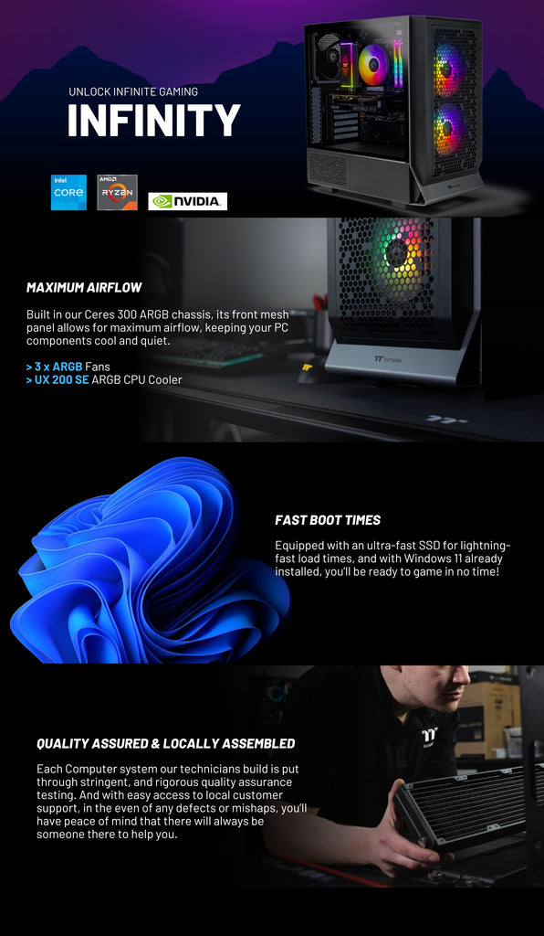 Customizable Infinity Gaming PCs | Shop Now – Thermaltake Australia LCGS